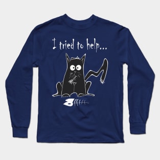 Cat and Fish Long Sleeve T-Shirt